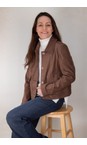 Robell Almond 18 Hilda Almond Faux Suede Jacket  
