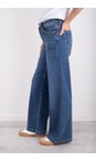 Mos Mosh 493 Mid Blue Dara Deco Wide Leg Mid Blue Jean  