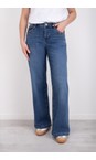 Mos Mosh 493 Mid Blue Dara Deco Wide Leg Mid Blue Jean  