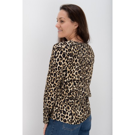 Masai Clothing MaBadisna Insense Print Top - Brown