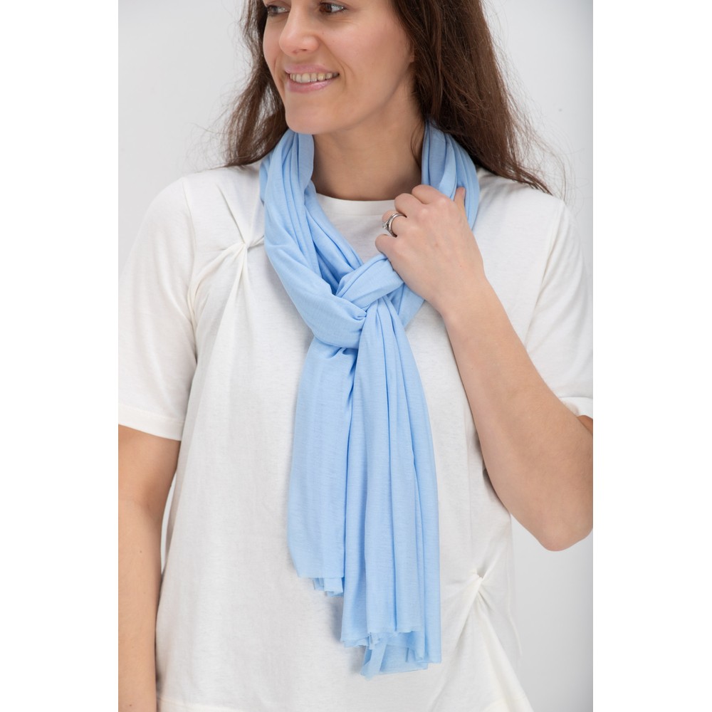 Masai Clothing MaAmega Solid Placid Blue Jersey Scarf Placid Blue