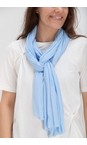 Masai Clothing Placid Blue MaAmega Solid Placid Blue Jersey Scarf  