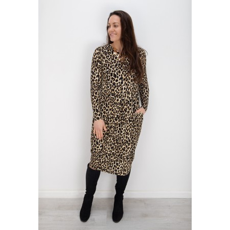 Masai Clothing MaNamo Incense Animal Print Dress - Brown