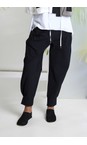 Naya Black  Naya Black Cuff Hem Travel Jersey Trouser  