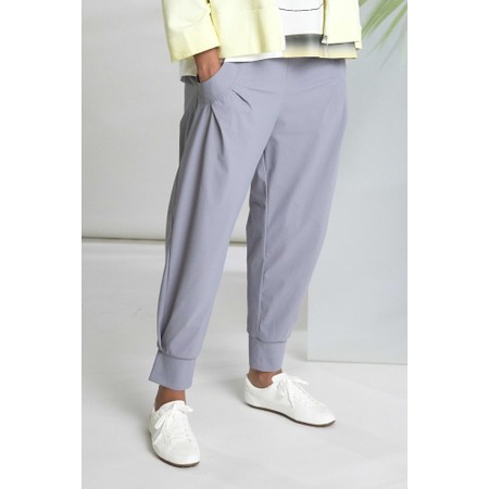 Naya Naya Dove Cuff Hem Travel Jersey Trouser - Grey