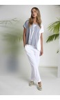 Naya White  Naya Drawstring Welt Pocket Trouser  
