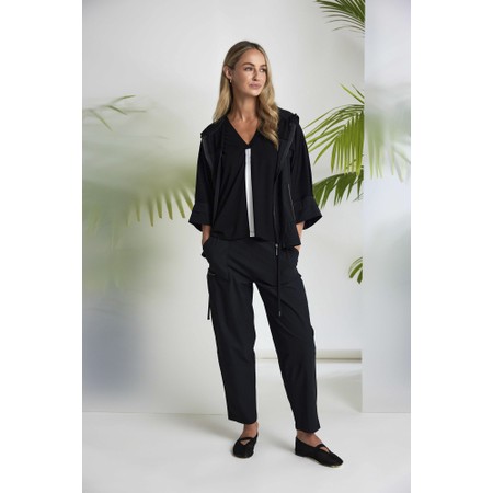 Naya Naya Black Slim Patch Pocket Trouser - Black