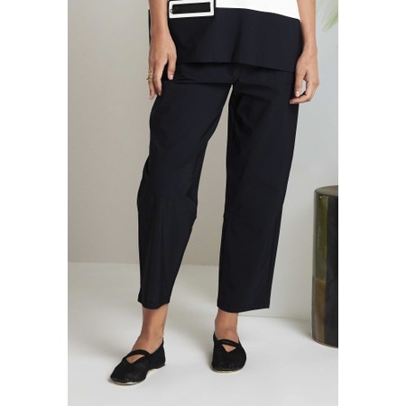 Naya Naya Black Slim Patch Pocket Trouser - Black
