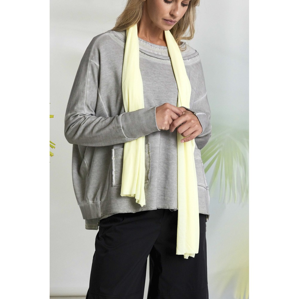 Naya Naya Lemon Soft Jersey Scarf Lemon