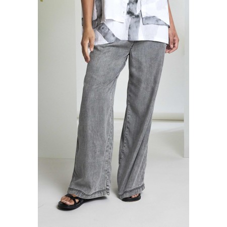Naya Naya Wide Leg Denim Trouser - Grey