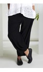 Naya Black  Naya Black Side Panel Detail Trouser  
