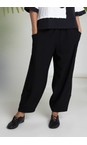 Naya Black  Naya Black Side Panel Detail Trouser  