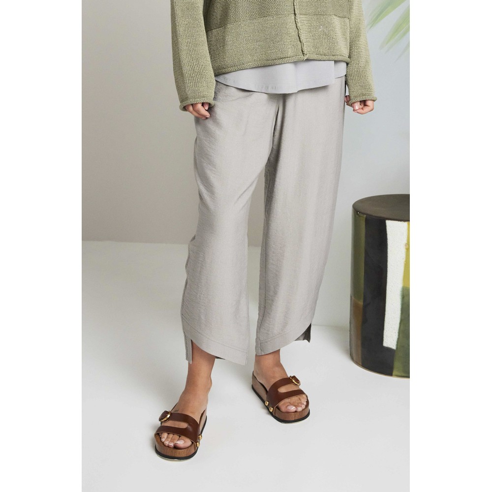 Naya Naya Pebble Curved Hem Trouser Pebble