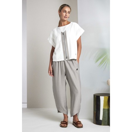 Naya Naya Pebble Curved Hem Trouser - Beige