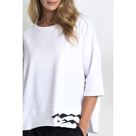 Naya Naya Wave Print Top - Black