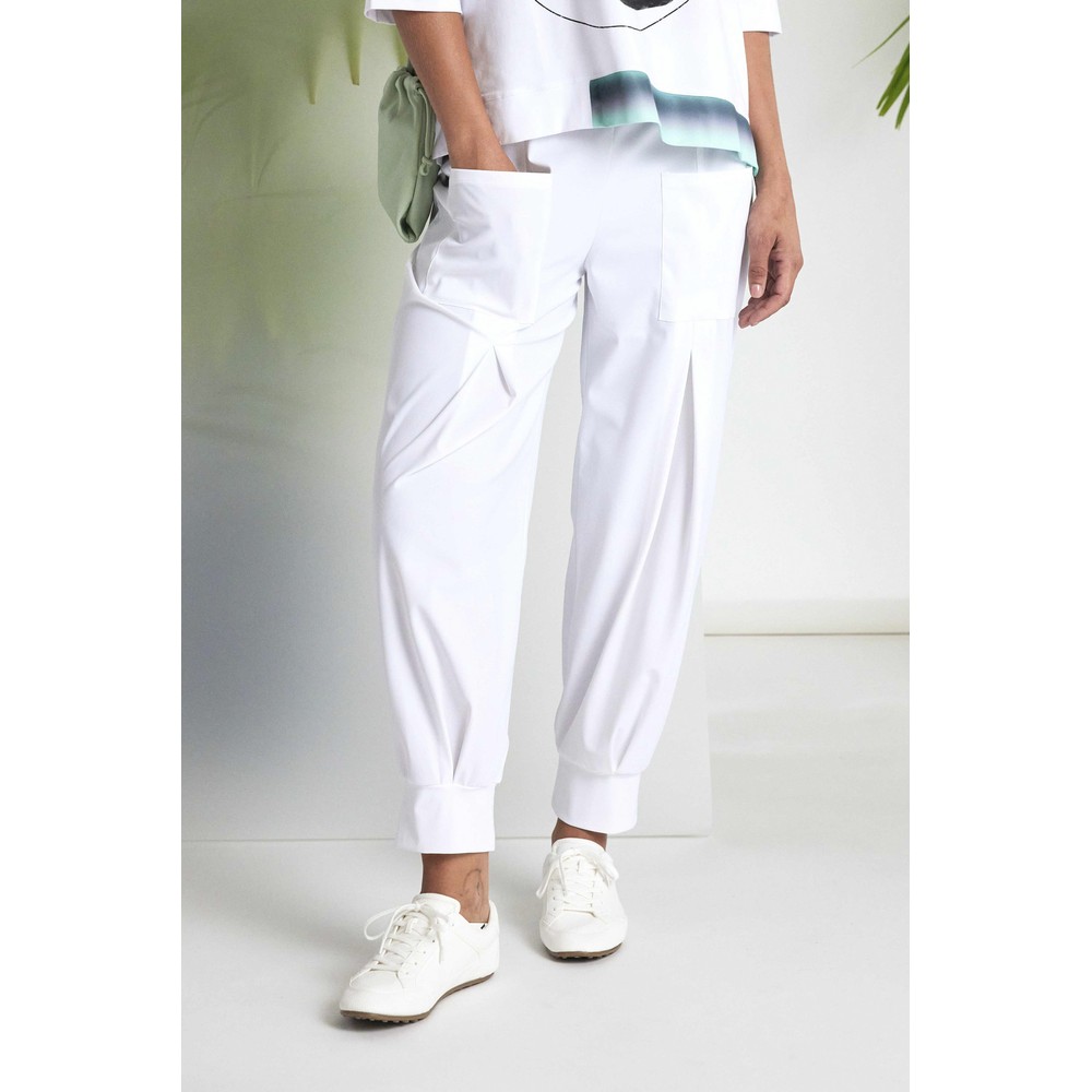 Naya Naya Pleat Cuff Trouser White 