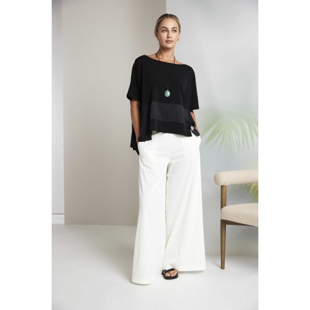 Naya Naya Wide Leg Jersey Trouser - Off-White