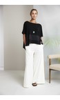 Naya Cream Naya Wide Leg Jersey Trouser  