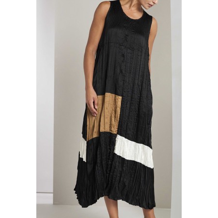 Naya Naya Colour Bands Crushed Dress - Multicoloured