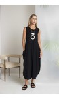 Naya Black  Naya Sleeveless Side Pocket Dress  