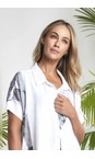 Naya White / Granite Naya Marbled Ribbon Print Shirt  