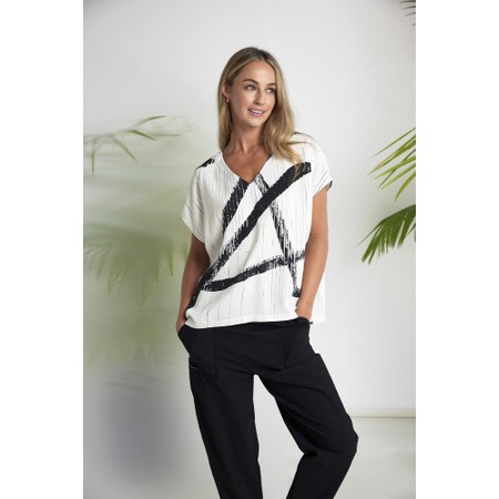 Naya Naya Brush Stroke Print Top - Multicoloured