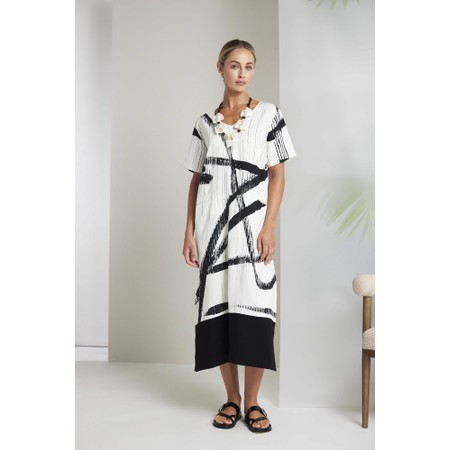 Naya Naya Brush Stroke Print Dress - Multicoloured