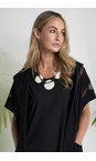 Naya Black / Off White Naya Shell Disc Necklace  