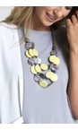 Naya Lemon Naya Colour Disc Bead Necklace  