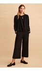 Masai Clothing Black  MaPiri Black Essential Ponti Roma Jersey Culotte  