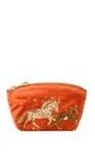 Elizabeth Scarlett Celestial Wild Horses Terracotta Celestial Wild Horses Terracotta Velvet Coin Purse  