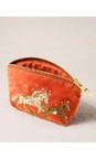 Elizabeth Scarlett Celestial Wild Horses Terracotta Celestial Wild Horses Terracotta Velvet Coin Purse  