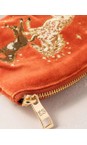Elizabeth Scarlett Celestial Wild Horses Terracotta Celestial Wild Horses Terracotta Velvet Coin Purse  