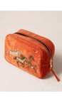 Elizabeth Scarlett Celestial Wild Horses Terracotta Celestial Wild Horses Velvet Makeup Bag  