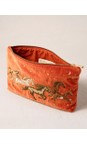 Elizabeth Scarlett Celestial Wild Horses Terracotta Celestial Wild Horses Everyday Velvet Pouch  
