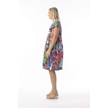 Orientique Bubble Scooter Printed Cotton Dress - Multicoloured
