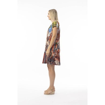 Orientique Easy Fit Print Cotton Dress - Multicoloured