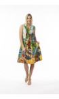 Orientique Ibiza Ibiza Print Pleated Dress  