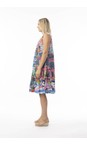 Orientique Scooter Scooter Print Pleated Dress  