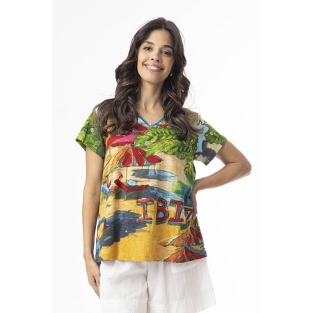 Orientique Ibiza Print Contemporary T-Shirt - Multicoloured