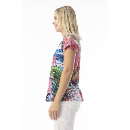 Orientique Scooter Print Contemporary T-Shirt - Multicoloured