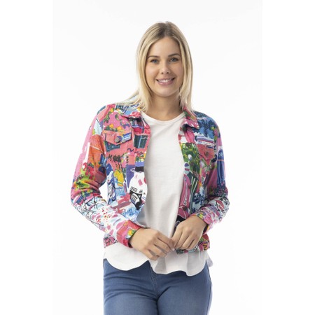 Orientique Scooter Print Ponte Jacket - Multicoloured