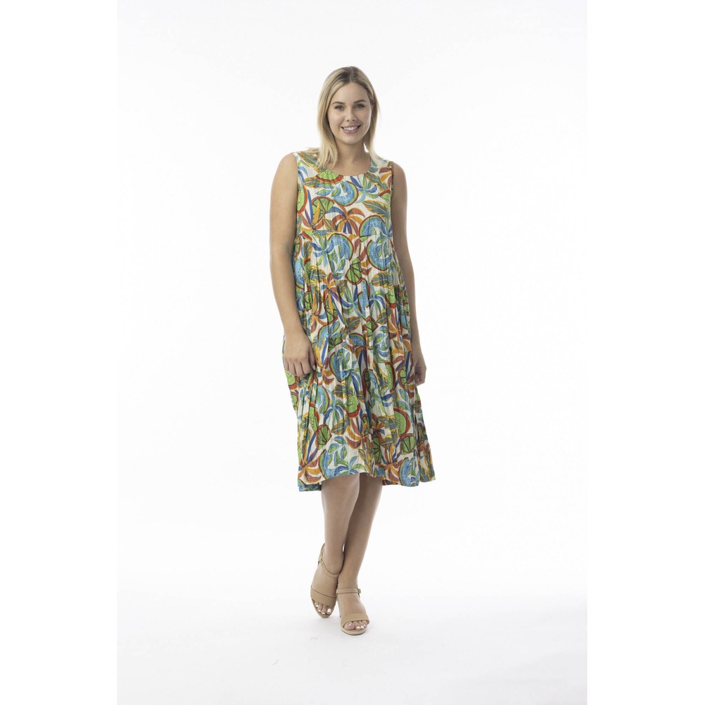 Orientique Curacao Print Bubble Dress Curacao