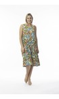 Orientique Curacao Curacao Print Bubble Dress  