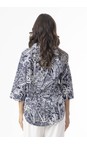 Orientique Aksharay Navy Aksharay Navy Print Shirt  