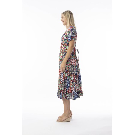 Orientique Buzios Print Godet Dress - Multicoloured