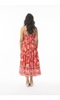 Orientique Red Comodoro Red Print Strappy Dress  