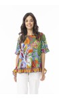 Orientique Ipanema Ipanema Print Frill Top  