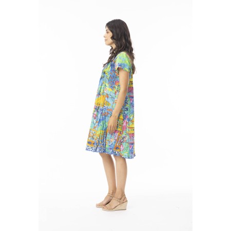 Orientique Okayama Print Easy Fit Dress - Multicoloured