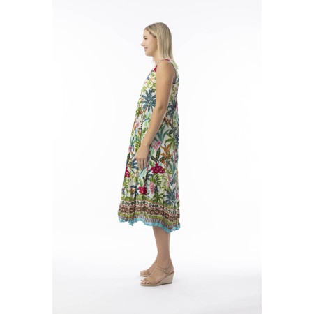 Orientique Ovahe Print Midi Dress - Multicoloured